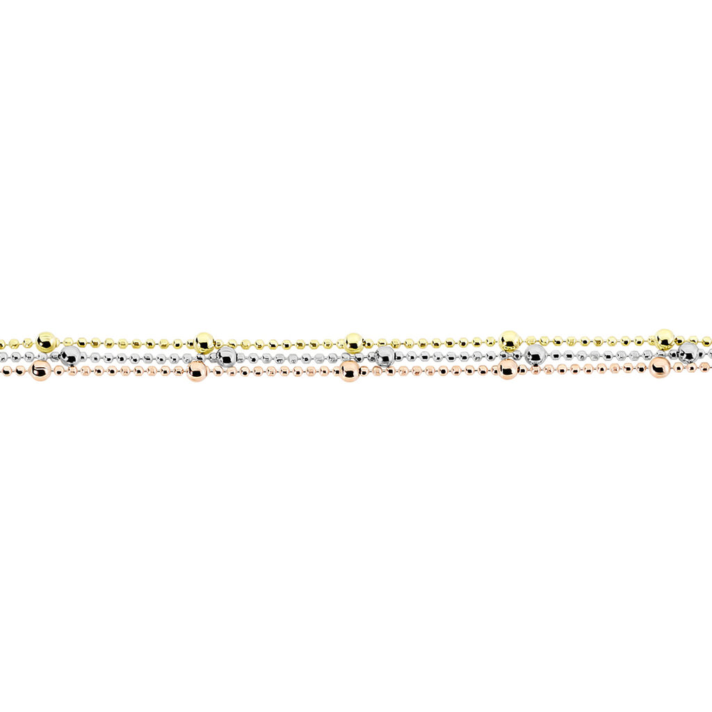 Bracelet Daralea Argent Tricolore - Bracelets Femme | Histoire d’Or