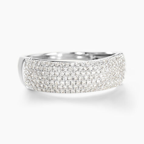 Bague Charlotte Or Blanc Diamant - Bagues avec pierre Femme | Histoire d’Or