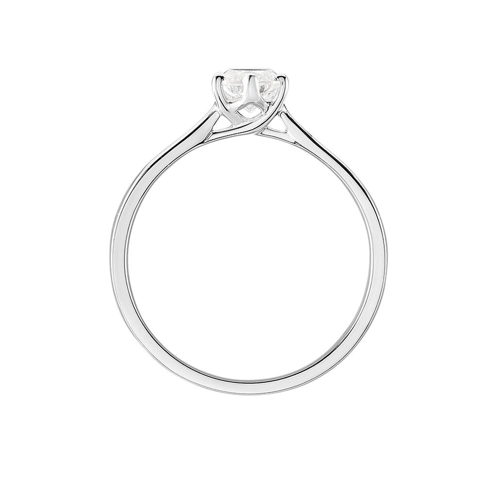 Bague Solitaire Athena Or Blanc Diamant - Bagues solitaires Femme | Histoire d’Or