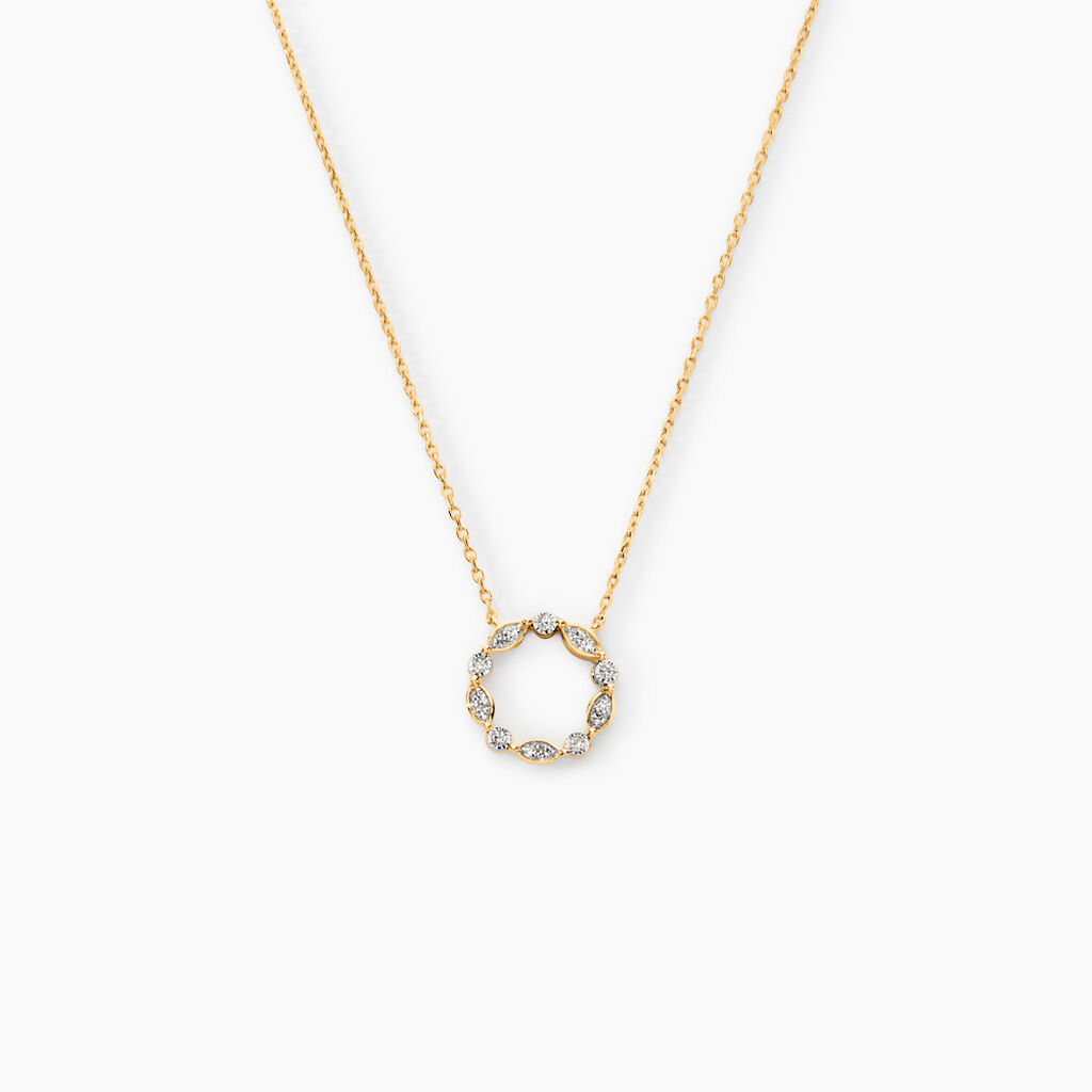 Collier Gianpaolo Or Jaune Diamant - Colliers Femme | Histoire d’Or
