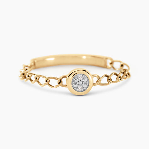 Bague Mahe Or Jaune Diamant - Bagues avec pierre Femme | Histoire d’Or