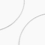 Cha&icirc;ne Igoa Maille For&ccedil;at Diamantee Or Blanc - Chaines Unisex | Histoire d&rsquo;Or