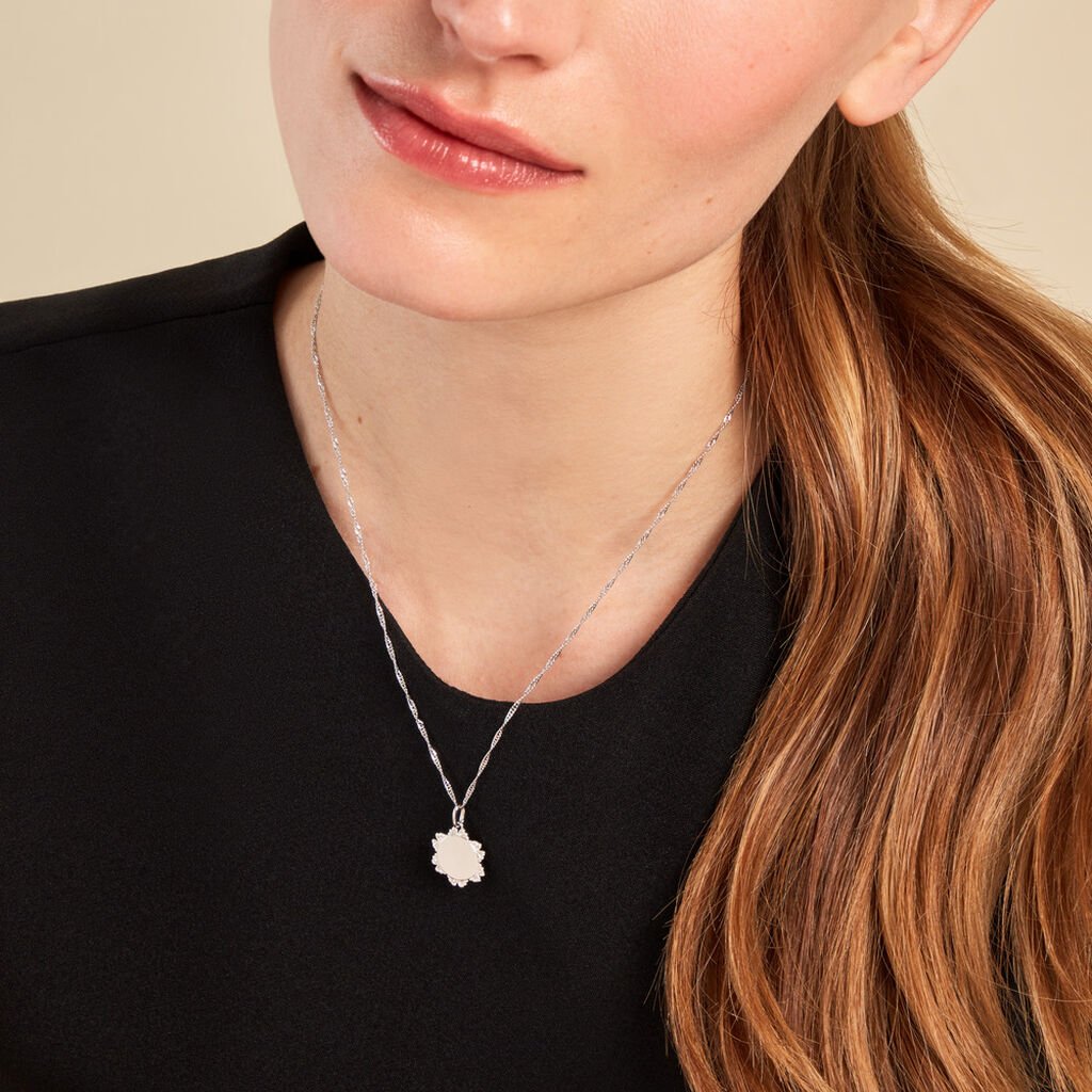 Collier Collette Argent Blanc - Sautoirs Femme | Histoire d’Or