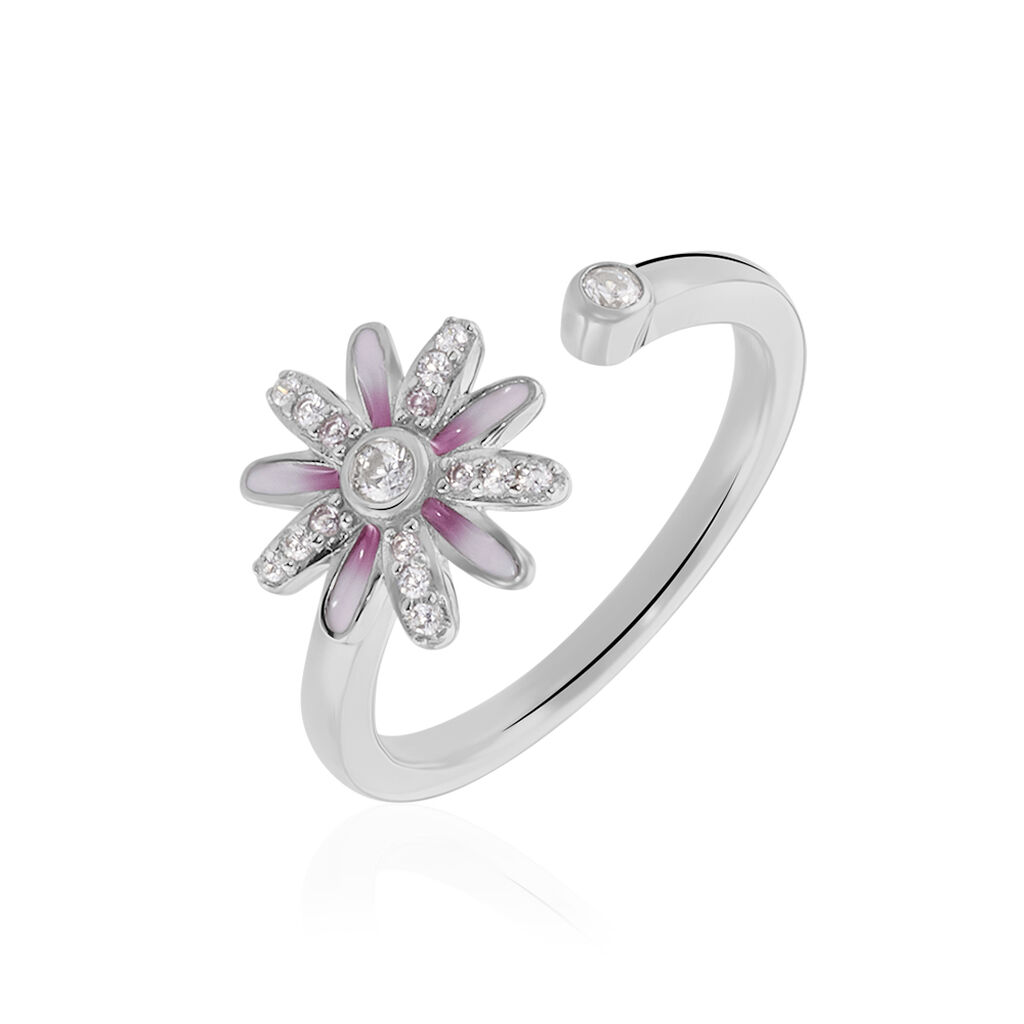 Bague Ambrose Argent Bicolore Oxyde De Zirconium - Bagues avec pierre Femme | Histoire d’Or