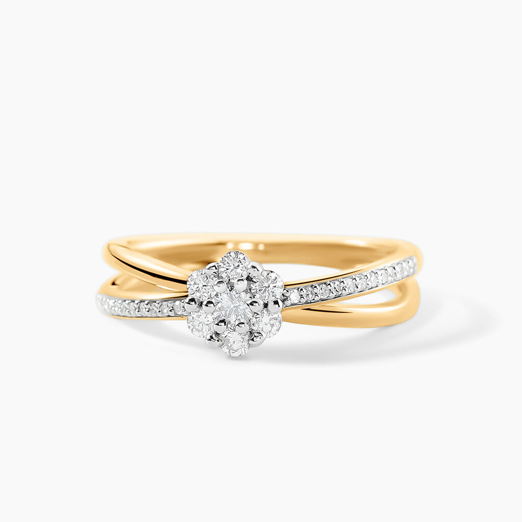 Bague Clytemnestra Or Jaune Diamant - Bagues solitaires Femme | Histoire d&rsquo;Or