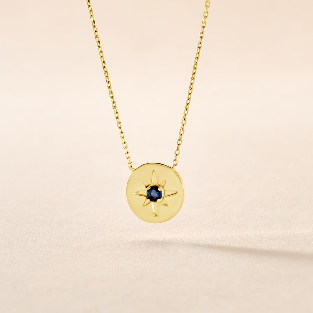 Collier Melchior Or Jaune Saphir - Colliers Femme | Histoire d&rsquo;Or