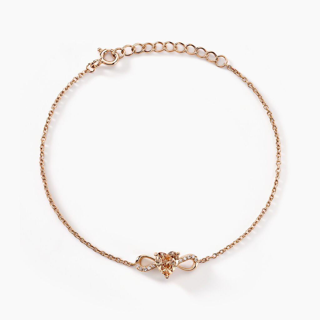 Bracelet Atieno Argent Rose Oxyde De Zirconium - F&ecirc;te des m&egrave;res Femme | Histoire d&rsquo;Or