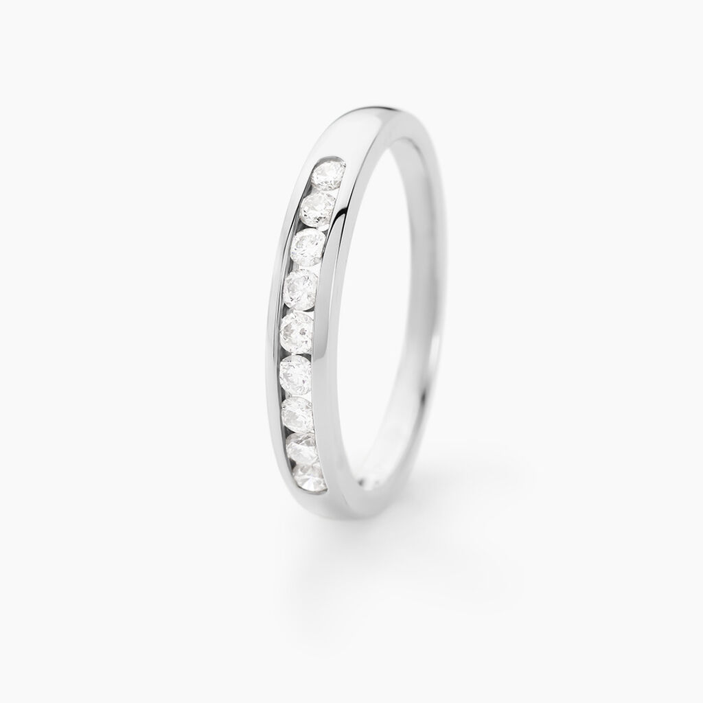 Alliance Giulia Or Blanc Diamant - Alliances Femme | Histoire d’Or