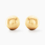 Boucles D'oreilles Puces Fidelia Boule Or Jaune - Clous d'oreilles Femme | Histoire d&rsquo;Or