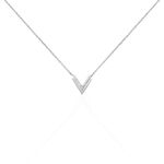 Collier Nollia Argent Blanc Oxyde De Zirconium - Colliers fantaisie Femme | Histoire d&rsquo;Or