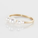 Bague Jwan Or Jaune Perle De Culture - Bagues solitaires Femme | Histoire d&rsquo;Or