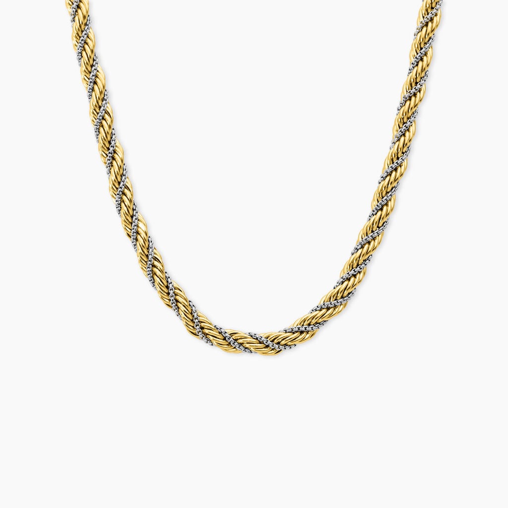 Chaine Baya Acier Bicolore - Chaines Femme | Histoire d&rsquo;Or
