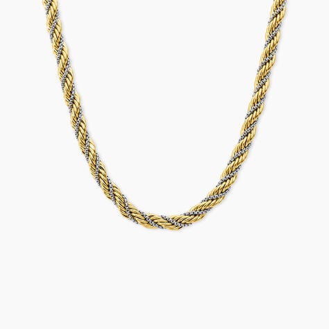 Chaine Baya Acier Bicolore - Chaines Femme | Histoire d&rsquo;Or