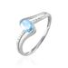 Bague Anja Or Blanc Topaze Et Diamant - Bagues solitaires Femme | Histoire d’Or