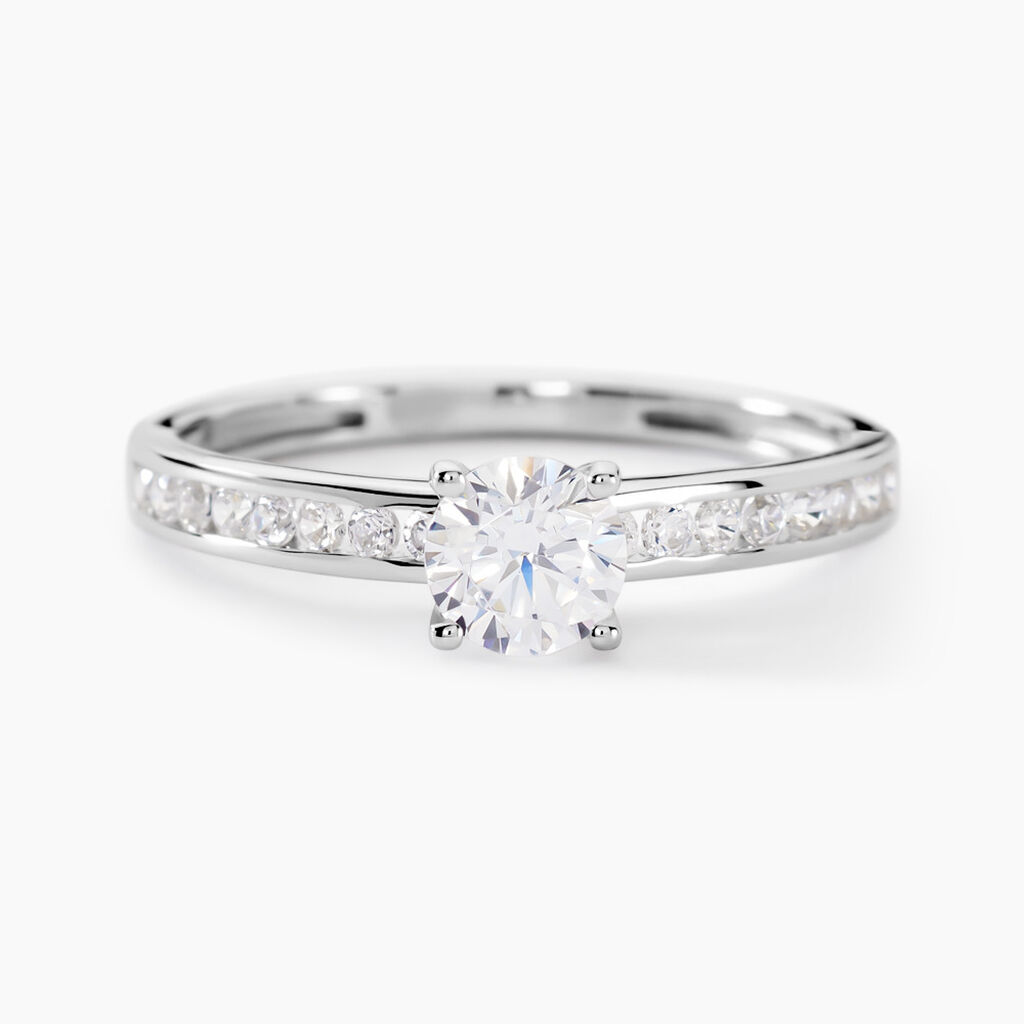 Bague Harem Or Blanc Oxyde - Bagues avec pierre Femme | Histoire d’Or