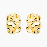 Boucles D'oreilles Puces Maelisa Acier Jaune Sans Pierre - Boucles d'oreilles fantaisie Femme | Histoire d&rsquo;Or