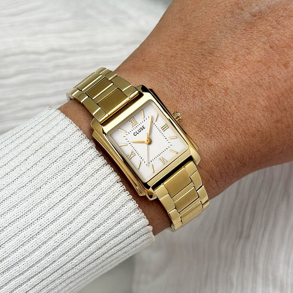 Montre Cluse Angl&eacute;e Blanc - F&ecirc;te des m&egrave;res Femme | Histoire d&rsquo;Or
