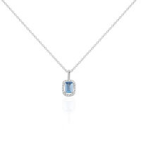 Collier Aladin Argent Blanc Oxyde De Zirconium