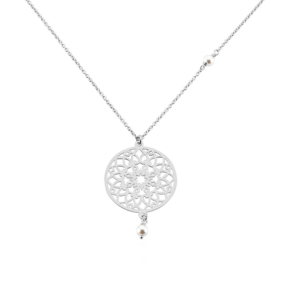 Collier Yolenn Argent Blanc Perle De Culture - Colliers fantaisie Femme | Histoire d’Or