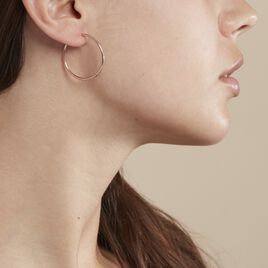 Créoles Valencina Flexibles Rondes Or Rose - Boucles d'oreilles créoles Femme | Histoire d’Or