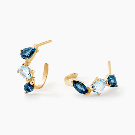Créoles Printemps Précieux Or Jaune Topaze - Boucles d'oreilles créoles Femme | Histoire d’Or