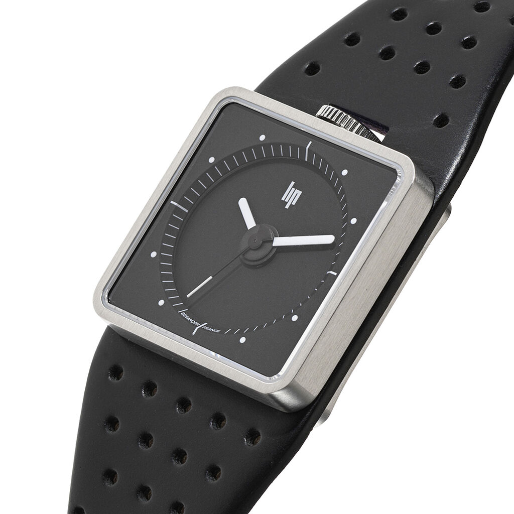 Montre Lip Big Tv Noir - Montres m&eacute;caniques Homme | Histoire d&rsquo;Or