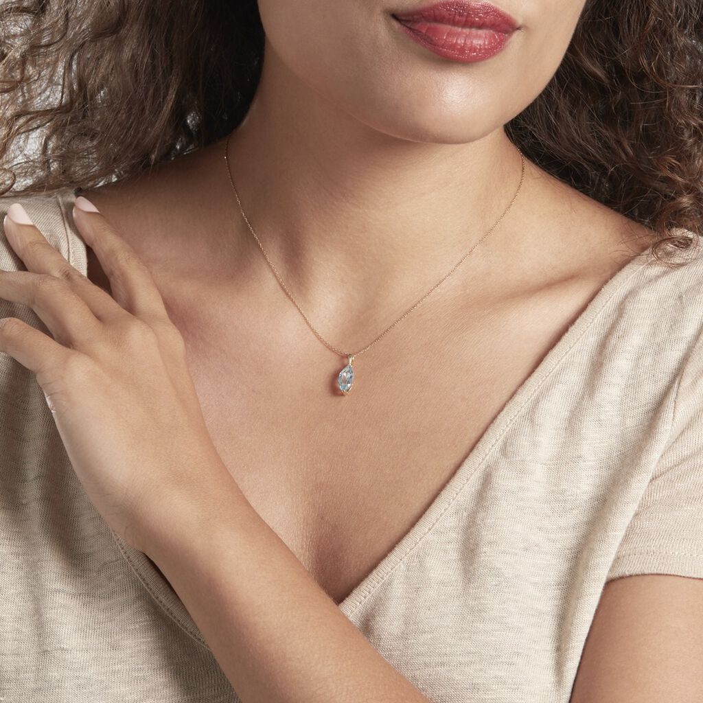 Collier Or Jaune Raquel Topaze - Colliers Femme | Histoire d&rsquo;Or