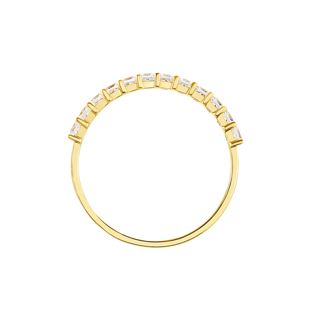 Bague Jahzeel Or Jaune Oxyde De Zirconium - Bagues avec pierre Femme | Histoire d&rsquo;Or