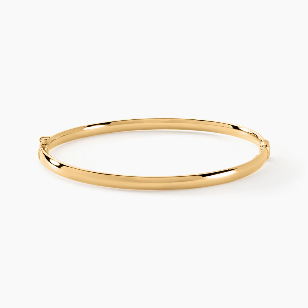 Bracelet Jonc Cynthia Fil Plat Lisse Or Jaune - Bracelets joncs Femme | Histoire d’Or