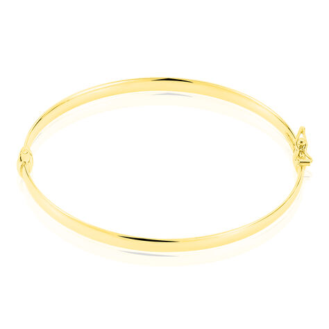 Bracelet Jonc Cynthia Fil Plat Lisse Or Jaune - Bracelets joncs Femme | Histoire d’Or