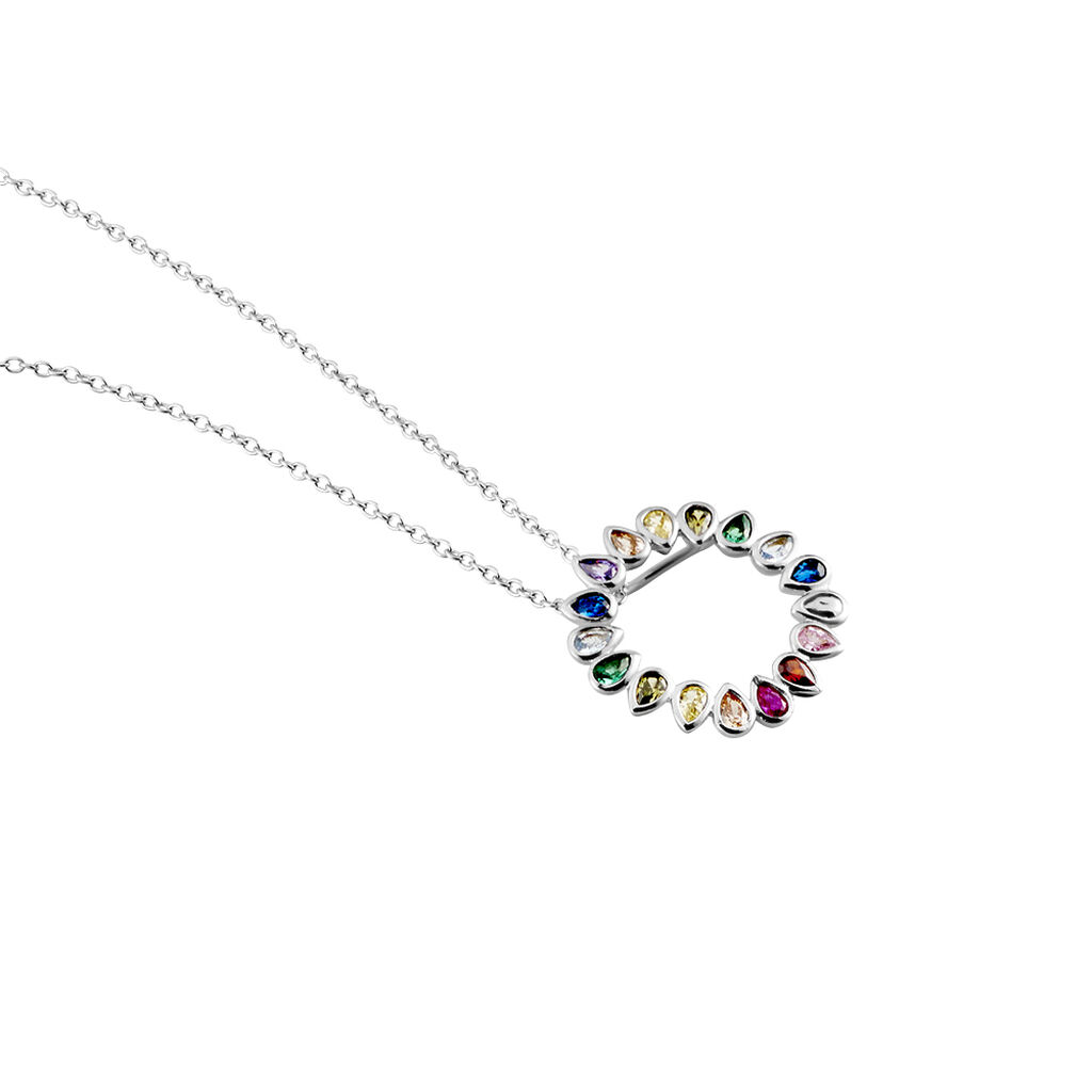 Collier Argent Blanc Ethem Oxydes De Zirconium Spinelles - Colliers Femme | Histoire d’Or