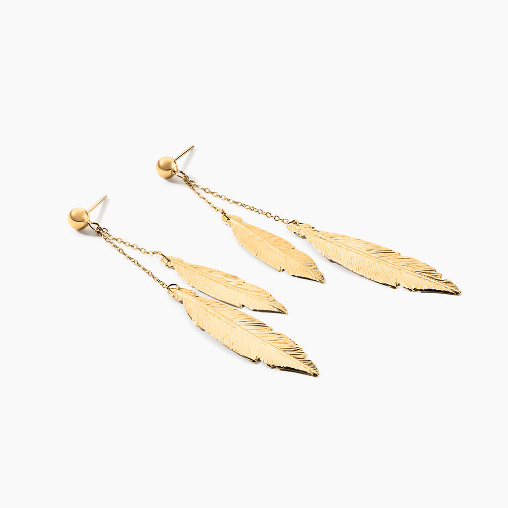 Boucles D'oreilles Pendantes Soline Or Jaune - Boucles d'oreilles pendantes Femme | Histoire d&rsquo;Or