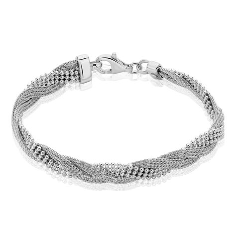 Bracelet Sheridan Argent Blanc - Bracelets Femme | Histoire d’Or