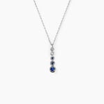 Collier Josephine Or Blanc Saphir Et Diamant - Colliers Femme | Histoire d&rsquo;Or