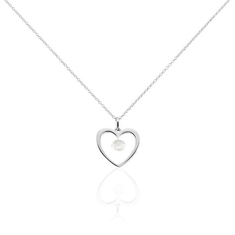 Collier Argent Blanc Armo Oxydes De Zirconium - Colliers fantaisie Femme | Histoire d&rsquo;Or