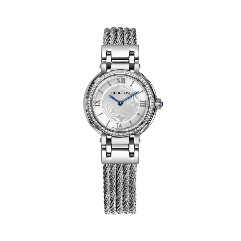 Montre Herbelin Galet Blanc - Montres Femme | Histoire d&rsquo;Or