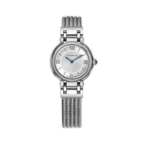 Montre Herbelin Galet Blanc - Montres Femme | Histoire d&rsquo;Or
