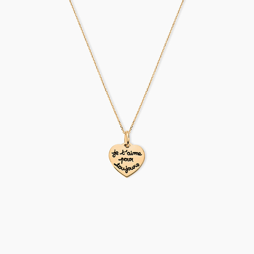 Pendentif Stephie Plaqu&eacute; Or Jaune - Pendentifs Naissance Femme | Histoire d&rsquo;Or
