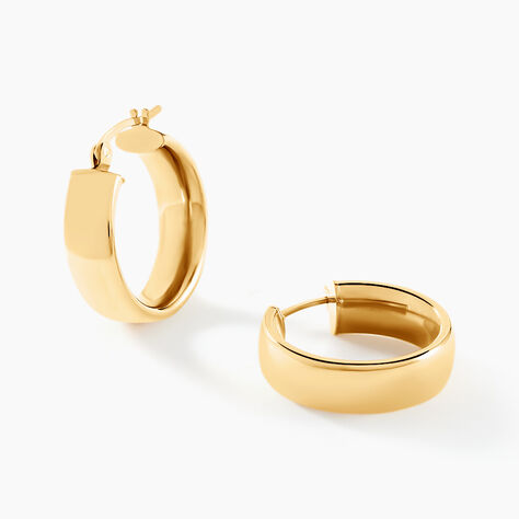 Créoles Latonya Or Jaune - Boucles d'oreilles créoles Femme | Histoire d’Or