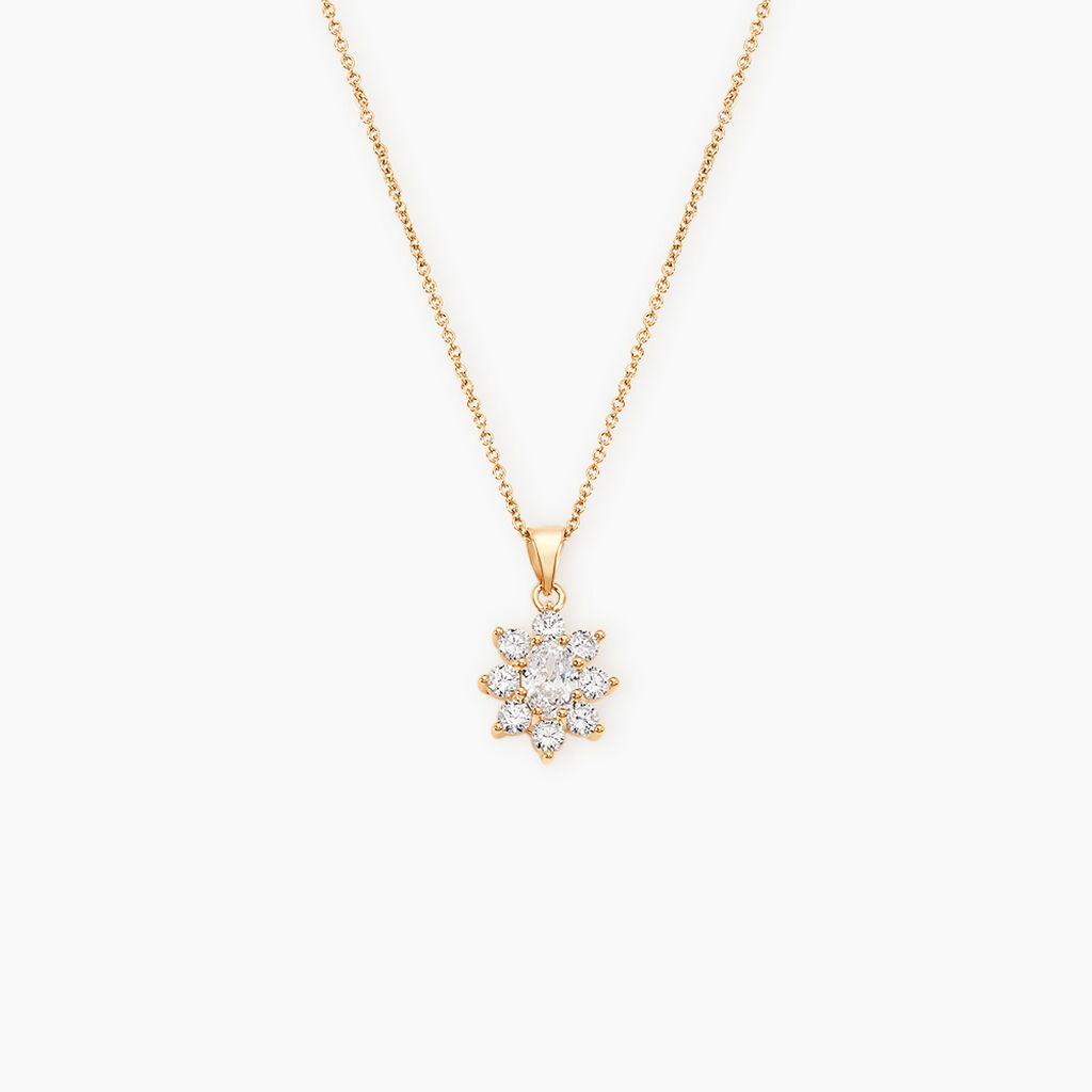 Collier Lisea Plaqu&eacute; Or Oxydes De Zirconium - Colliers Femme | Histoire d&rsquo;Or