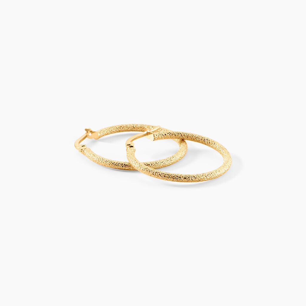 Cr&eacute;oles Edmundo Or Jaune - Boucles d'oreilles cr&eacute;oles Femme | Histoire d&rsquo;Or