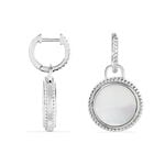 Boucles D'oreilles Pendantes Laetizia Celine Argent Blanc Nacre - Boucles d'oreilles fantaisie Femme | Histoire d&rsquo;Or