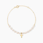 Bracelet Fadl Or Jaune Perle De Culture - Bracelets Communion Femme | Histoire d&rsquo;Or