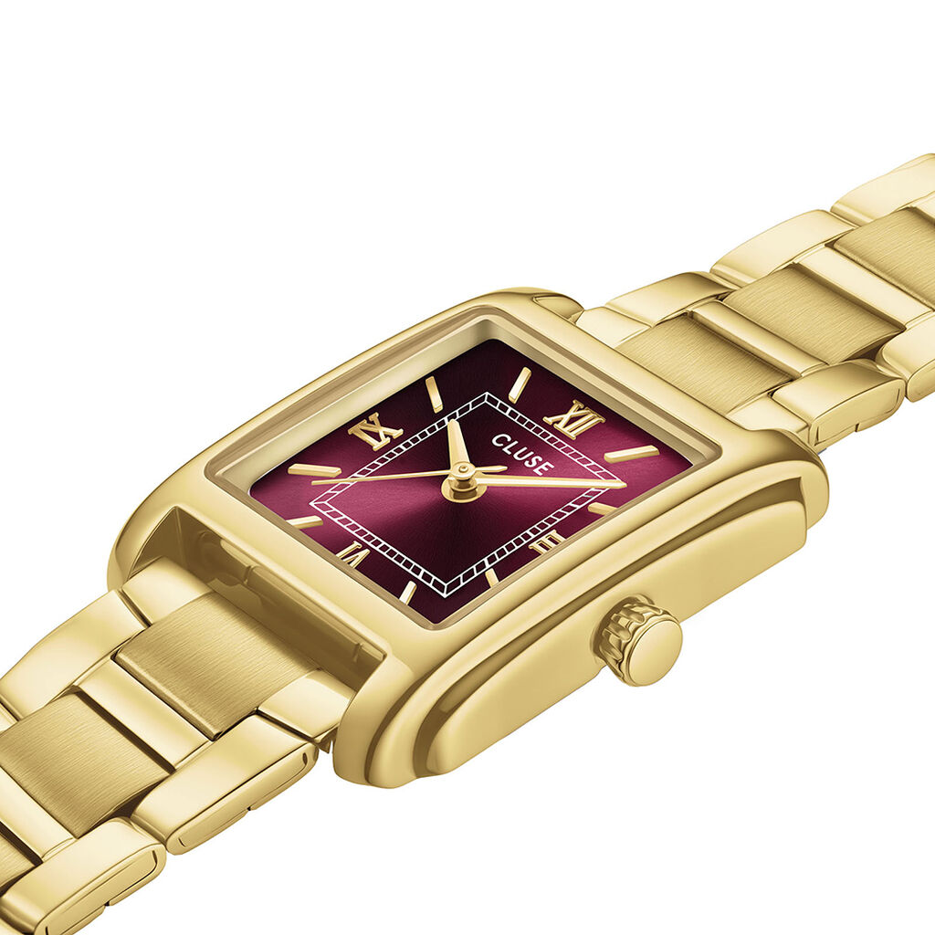 Montre Cluse Angl&eacute;e Bordeaux - F&ecirc;te des m&egrave;res Femme | Histoire d&rsquo;Or