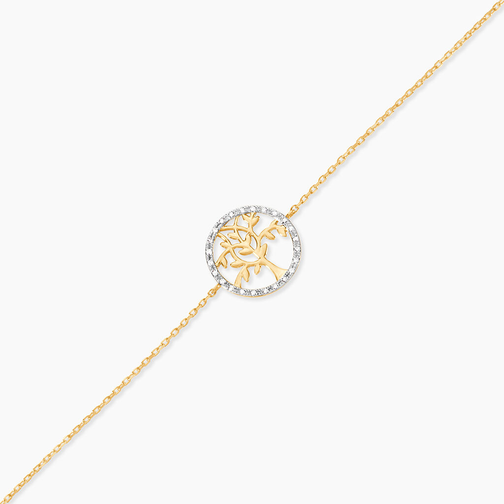 Bracelet Eleone Or Jaune Diamant - Bracelets Femme | Histoire d&rsquo;Or