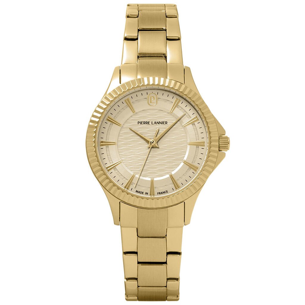 Montre Pierre Lannier Metropolitain Doré - Montres Femme | Histoire d’Or