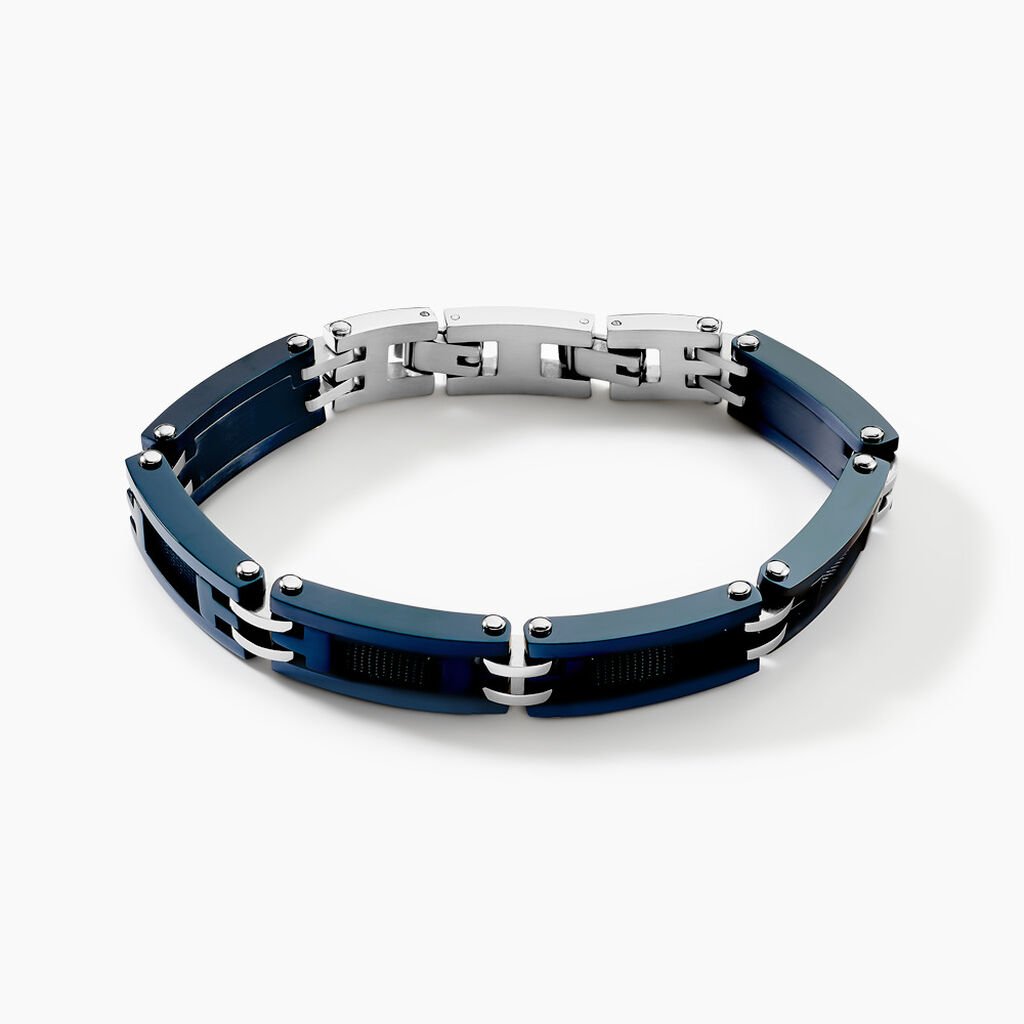 Bracelet Jourdan Zephir Acier Bleu - Bracelets Homme | Histoire d’Or
