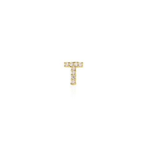 Boucle D'oreille Puce Unitaire Jodoca Or Jaune Oxyde De Zirconium - Clous d'oreilles Femme | Histoire d’Or