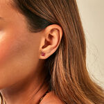 Boucles D'Oreilles Puces Fingall Or Jaune Oxyde De Zirconium - Clous d'oreilles Femme | Histoire d&rsquo;Or