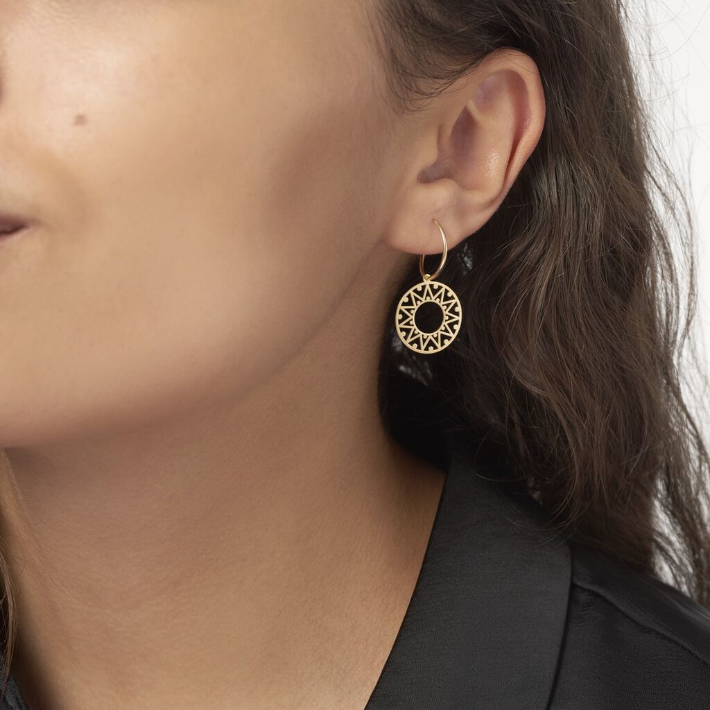 Boucles D'oreilles Pendantes Florent Or Jaune - Boucles d'oreilles pendantes Femme | Histoire d’Or